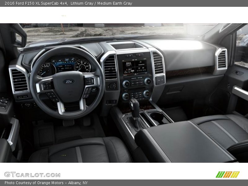 Lithium Gray / Medium Earth Gray 2016 Ford F150 XL SuperCab 4x4