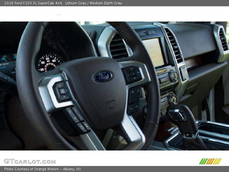Lithium Gray / Medium Earth Gray 2016 Ford F150 XL SuperCab 4x4