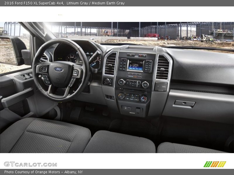 Lithium Gray / Medium Earth Gray 2016 Ford F150 XL SuperCab 4x4