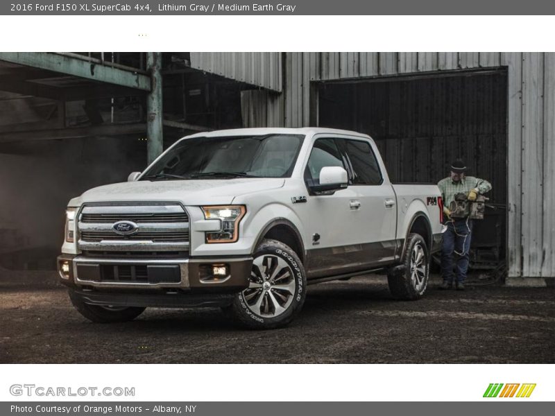 Lithium Gray / Medium Earth Gray 2016 Ford F150 XL SuperCab 4x4