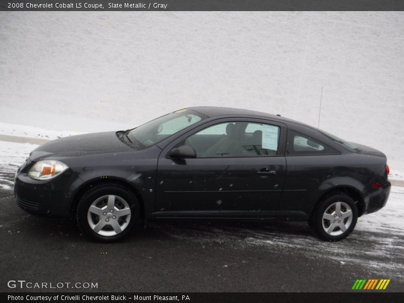 Slate Metallic / Gray 2008 Chevrolet Cobalt LS Coupe