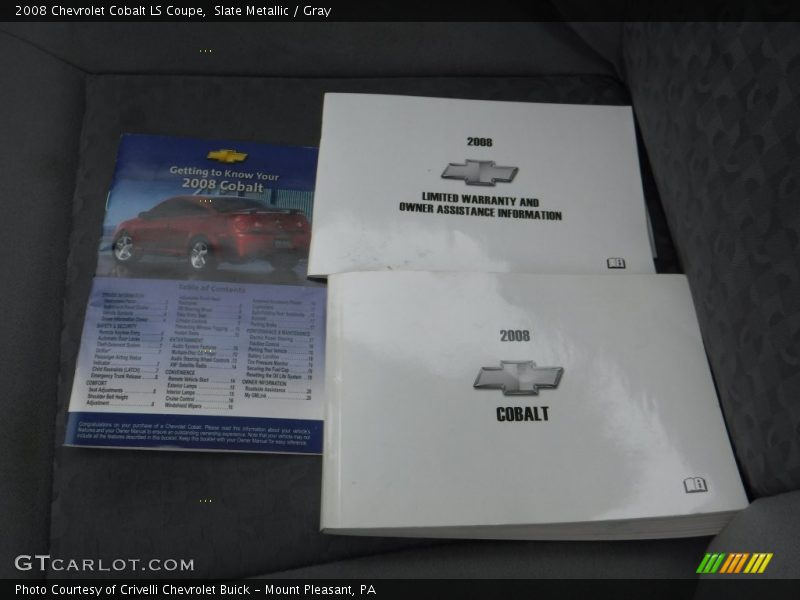 Slate Metallic / Gray 2008 Chevrolet Cobalt LS Coupe