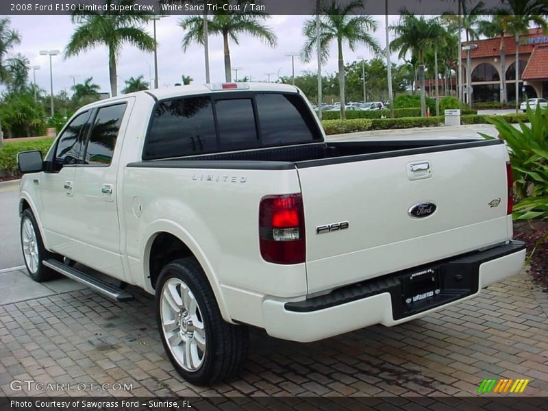 White Sand Tri-Coat / Tan 2008 Ford F150 Limited SuperCrew