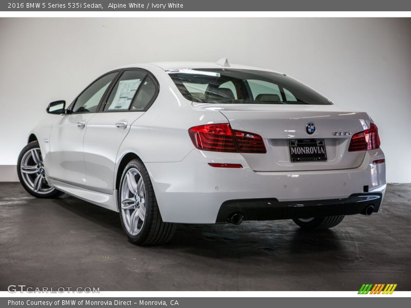 Alpine White / Ivory White 2016 BMW 5 Series 535i Sedan