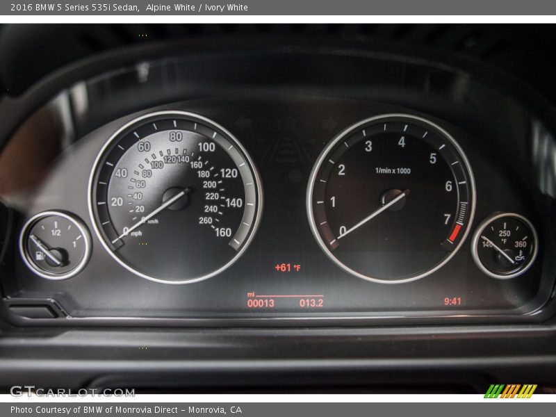  2016 5 Series 535i Sedan 535i Sedan Gauges