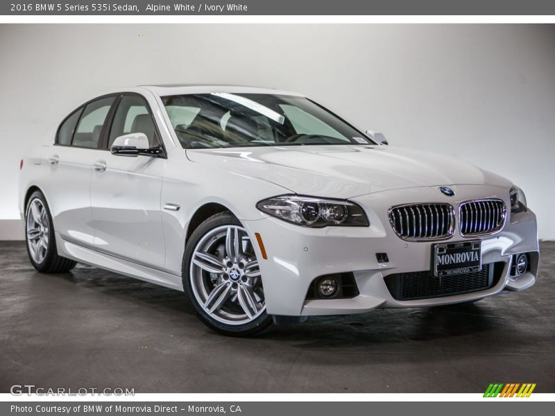 Alpine White / Ivory White 2016 BMW 5 Series 535i Sedan