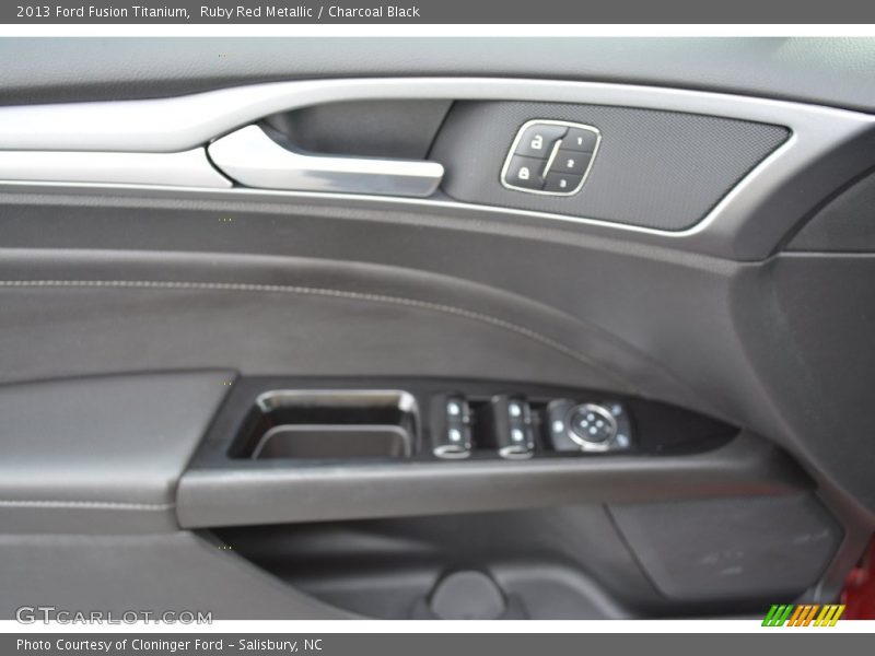 Ruby Red Metallic / Charcoal Black 2013 Ford Fusion Titanium