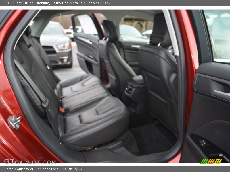 Ruby Red Metallic / Charcoal Black 2013 Ford Fusion Titanium