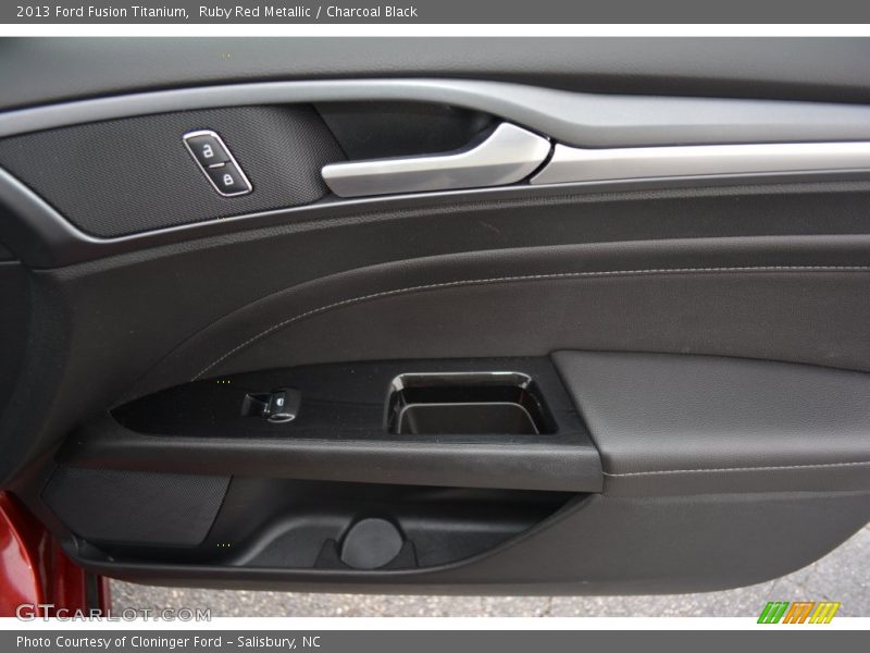 Ruby Red Metallic / Charcoal Black 2013 Ford Fusion Titanium