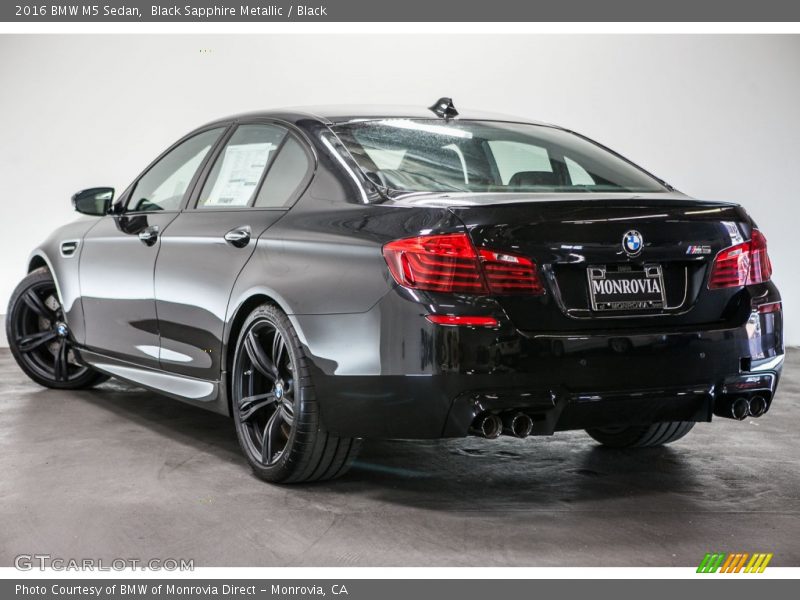 Black Sapphire Metallic / Black 2016 BMW M5 Sedan