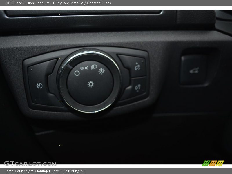 Ruby Red Metallic / Charcoal Black 2013 Ford Fusion Titanium