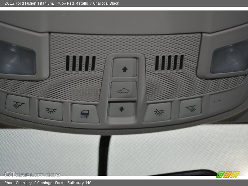 Ruby Red Metallic / Charcoal Black 2013 Ford Fusion Titanium