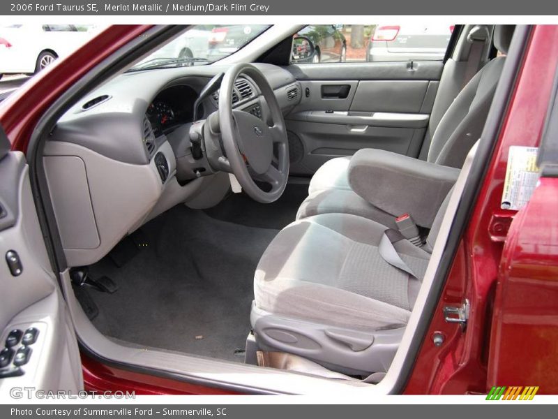 Merlot Metallic / Medium/Dark Flint Grey 2006 Ford Taurus SE
