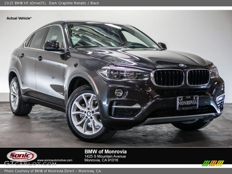 Dark Graphite Metallic / Black 2015 BMW X6 sDrive35i