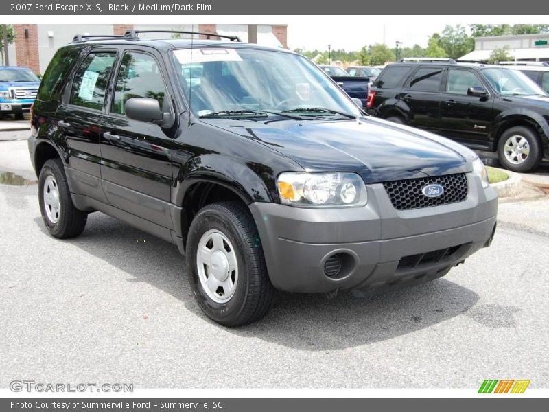 Black / Medium/Dark Flint 2007 Ford Escape XLS
