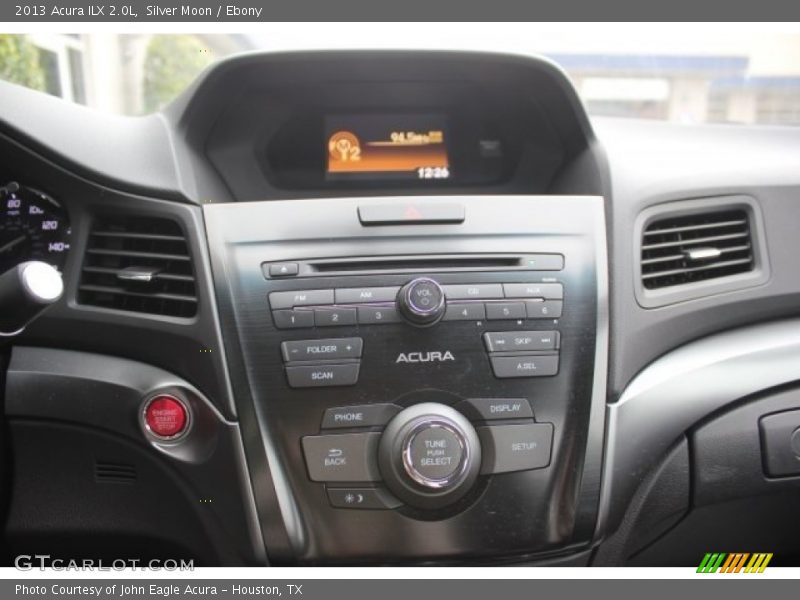 Silver Moon / Ebony 2013 Acura ILX 2.0L