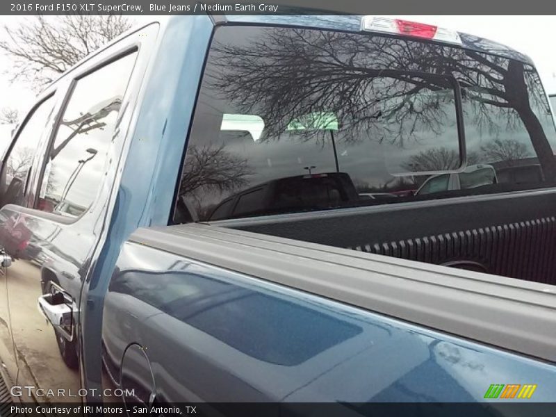 Blue Jeans / Medium Earth Gray 2016 Ford F150 XLT SuperCrew