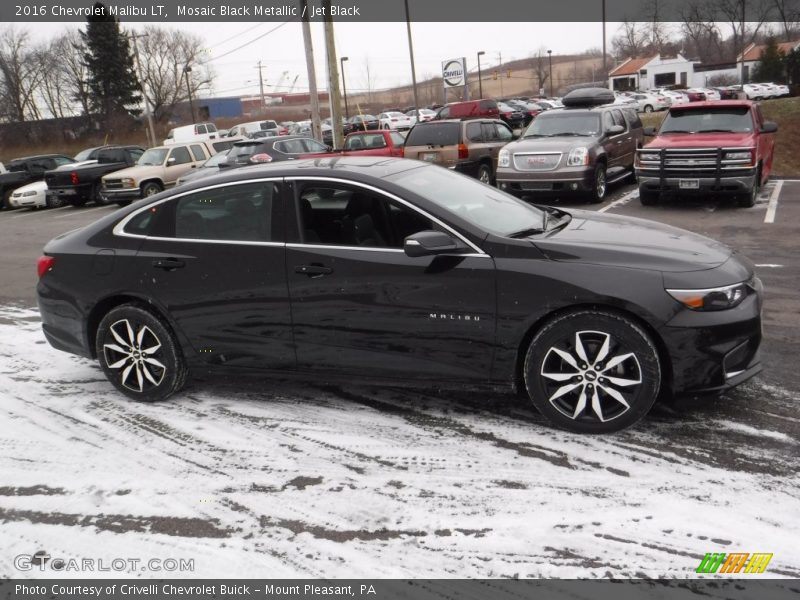 Mosaic Black Metallic / Jet Black 2016 Chevrolet Malibu LT