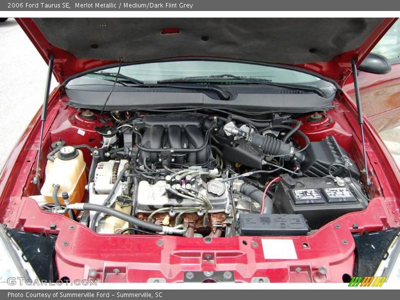 Merlot Metallic / Medium/Dark Flint Grey 2006 Ford Taurus SE