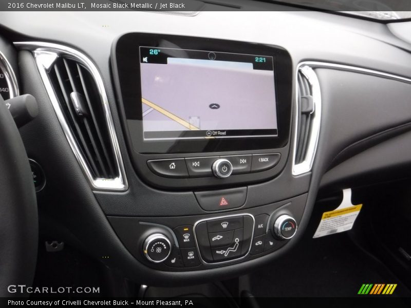Mosaic Black Metallic / Jet Black 2016 Chevrolet Malibu LT