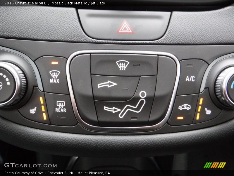 Mosaic Black Metallic / Jet Black 2016 Chevrolet Malibu LT