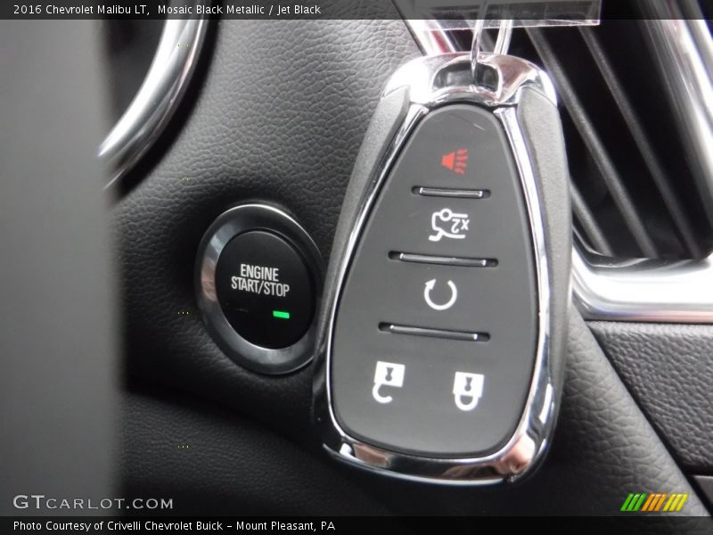 Mosaic Black Metallic / Jet Black 2016 Chevrolet Malibu LT
