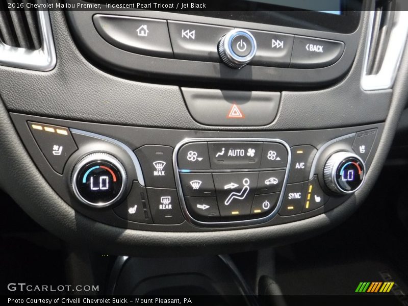 Controls of 2016 Malibu Premier