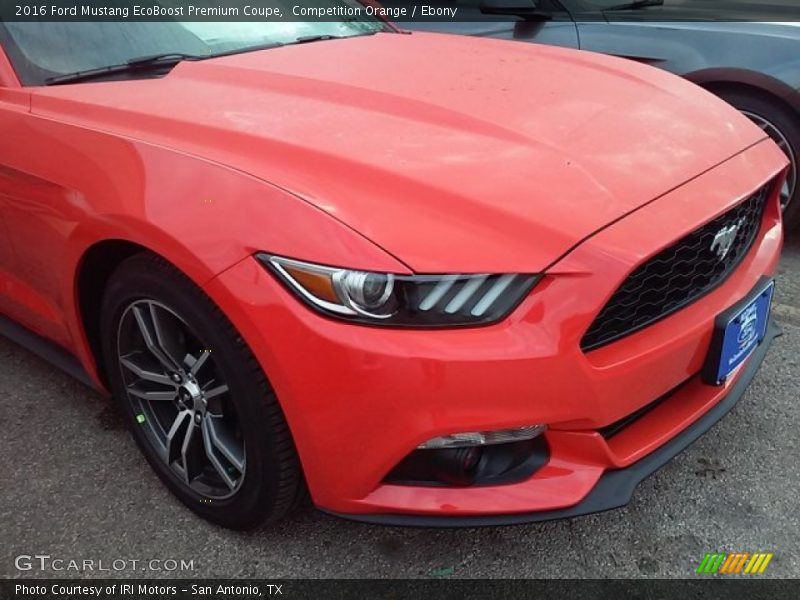 Competition Orange / Ebony 2016 Ford Mustang EcoBoost Premium Coupe