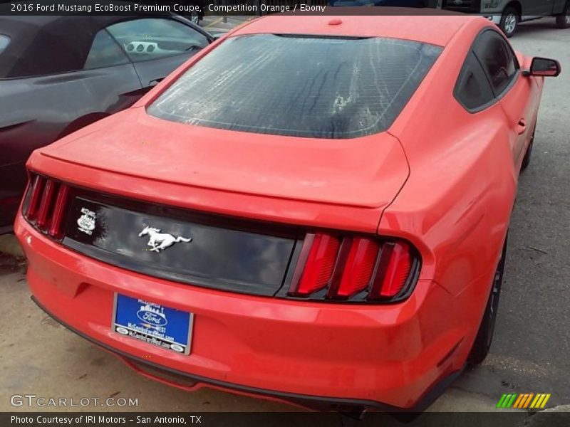 Competition Orange / Ebony 2016 Ford Mustang EcoBoost Premium Coupe