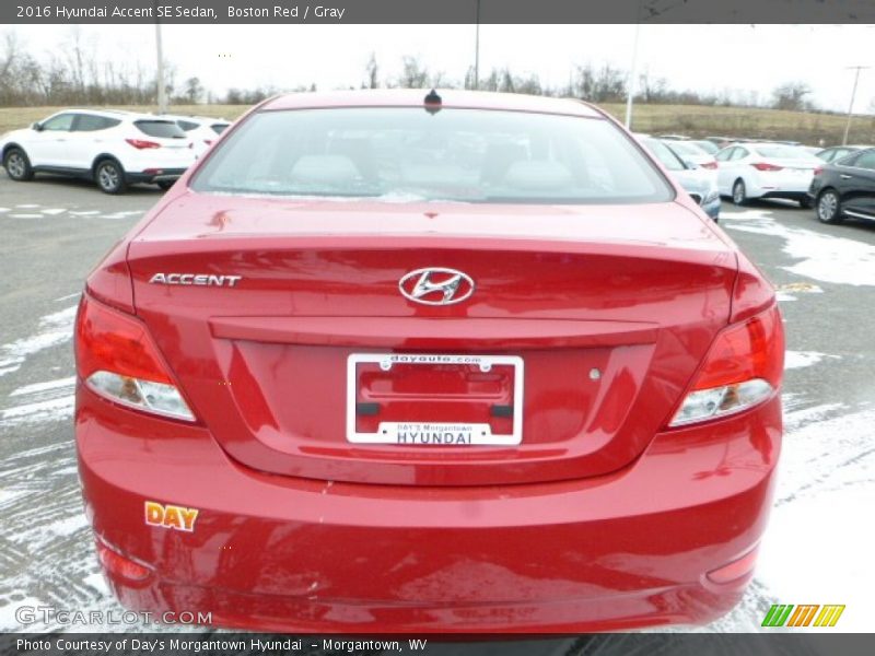 Boston Red / Gray 2016 Hyundai Accent SE Sedan