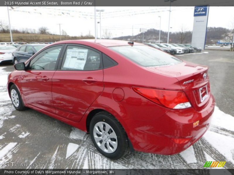 Boston Red / Gray 2016 Hyundai Accent SE Sedan