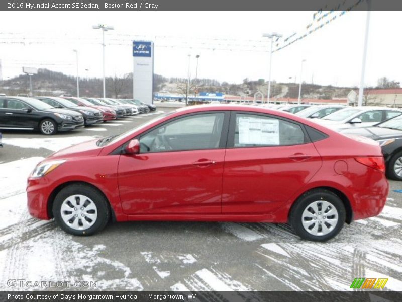 Boston Red / Gray 2016 Hyundai Accent SE Sedan
