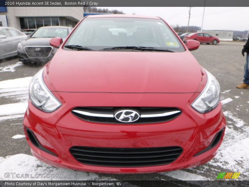 Boston Red / Gray 2016 Hyundai Accent SE Sedan