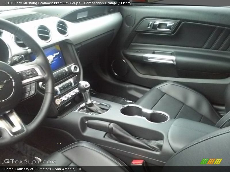 Competition Orange / Ebony 2016 Ford Mustang EcoBoost Premium Coupe