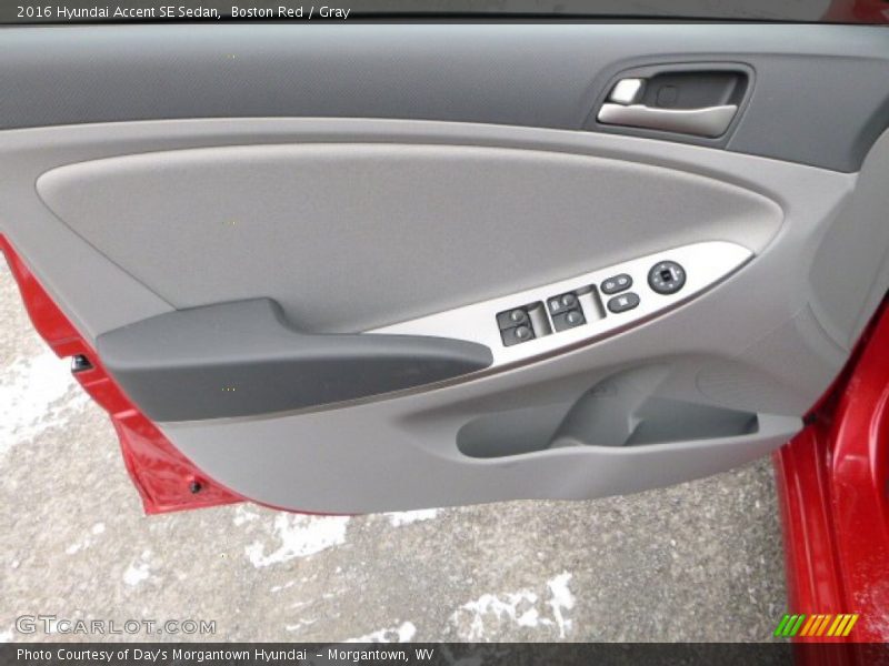 Boston Red / Gray 2016 Hyundai Accent SE Sedan