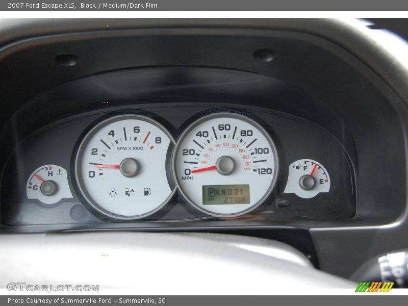 Black / Medium/Dark Flint 2007 Ford Escape XLS