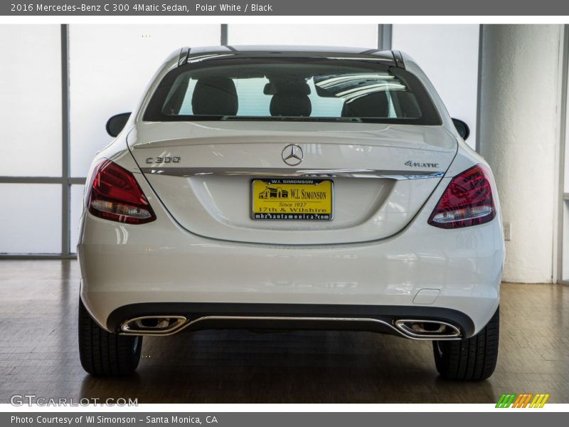 Polar White / Black 2016 Mercedes-Benz C 300 4Matic Sedan