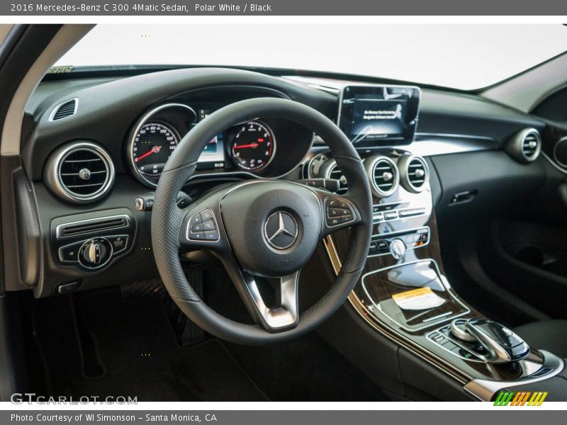 Polar White / Black 2016 Mercedes-Benz C 300 4Matic Sedan