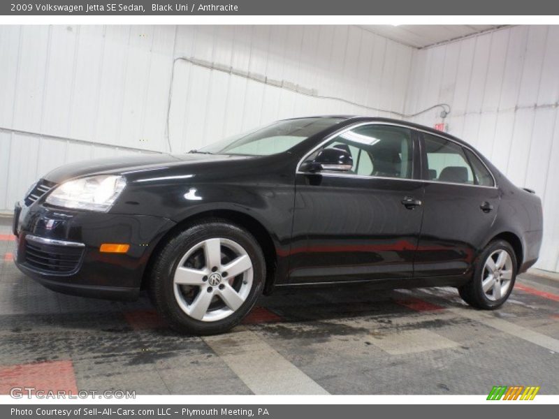 Black Uni / Anthracite 2009 Volkswagen Jetta SE Sedan