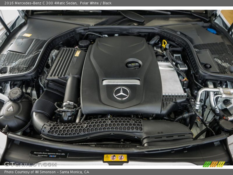 Polar White / Black 2016 Mercedes-Benz C 300 4Matic Sedan