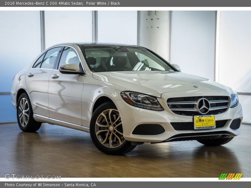 Polar White / Black 2016 Mercedes-Benz C 300 4Matic Sedan