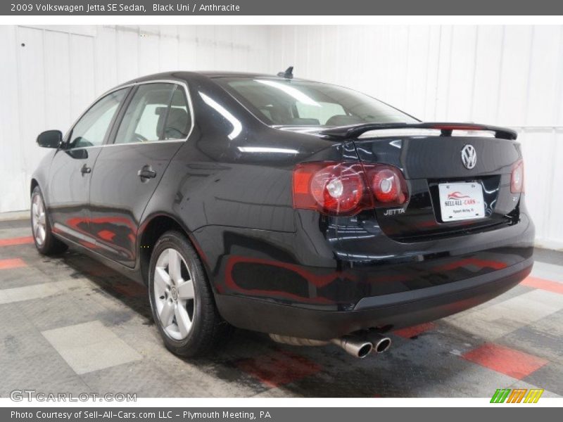 Black Uni / Anthracite 2009 Volkswagen Jetta SE Sedan