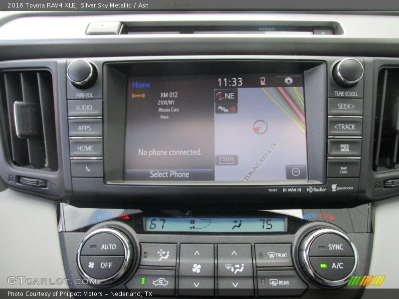 Silver Sky Metallic / Ash 2016 Toyota RAV4 XLE
