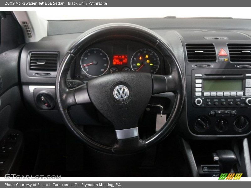 Black Uni / Anthracite 2009 Volkswagen Jetta SE Sedan