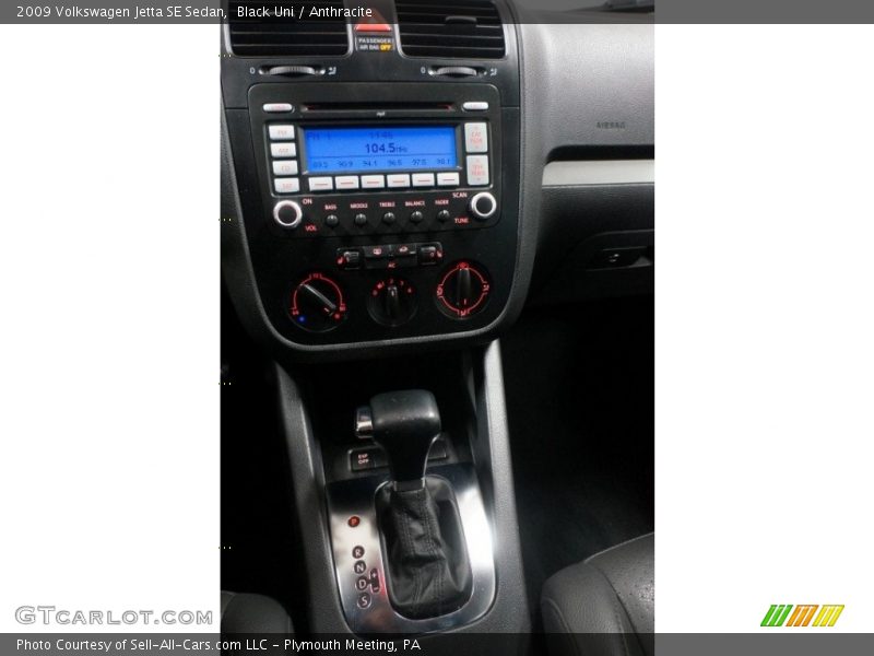 Black Uni / Anthracite 2009 Volkswagen Jetta SE Sedan