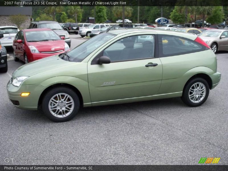 Kiwi Green Metallic / Charcoal/Light Flint 2007 Ford Focus ZX3 SE Coupe