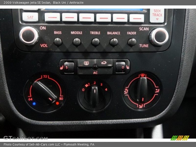 Black Uni / Anthracite 2009 Volkswagen Jetta SE Sedan