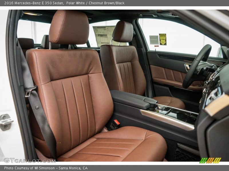 Polar White / Chestnut Brown/Black 2016 Mercedes-Benz E 350 Sedan