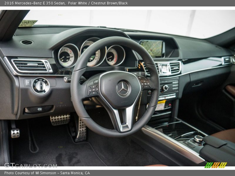 Polar White / Chestnut Brown/Black 2016 Mercedes-Benz E 350 Sedan