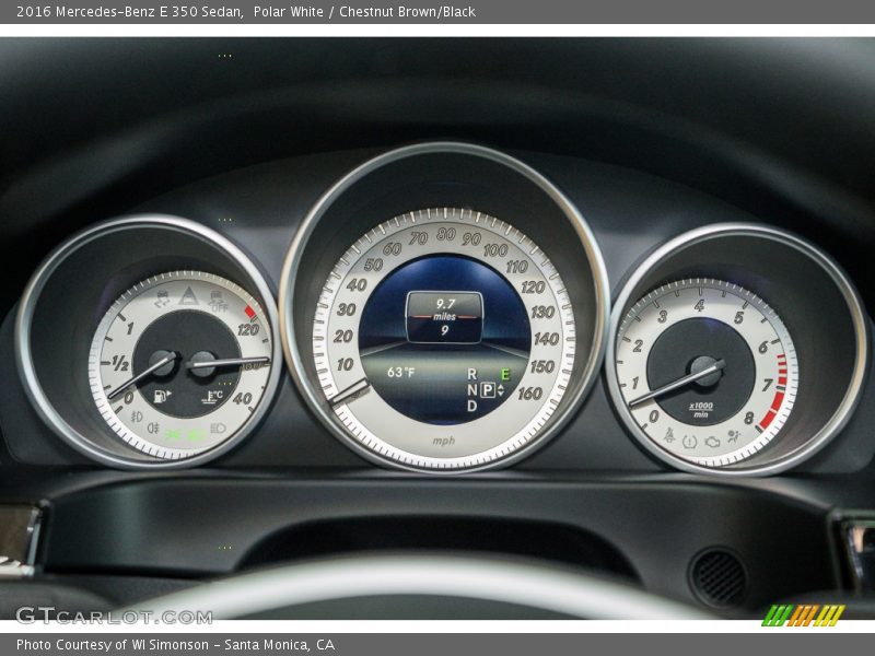 Polar White / Chestnut Brown/Black 2016 Mercedes-Benz E 350 Sedan
